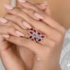 925 Silver Ruby Ring