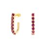 Pin earrings in 925 sterling silver with thick gold plating