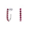 Linear pin earrings with a clean modern silhouette and sparkle