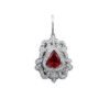 925 Silver Ruby Statement Earring - Image 2