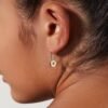 925 Silver Safety Pin Earrings - Image 2