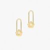 925 Silver Safety Pin Earrings - Image 9