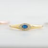 925 Silver Sapphire Evil Eye Ring - Image 5