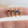 925 Silver Sapphire Marquise Ring - Image 2