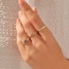925 Silver Sapphire Stacking Ring - Image 4