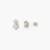 925 Silver Sia Link Earring Set with premium CZ stones