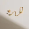 925 Silver Sia Link Earrings - Image 2