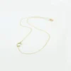925 Silver Sideways Initial Necklace - Image 2