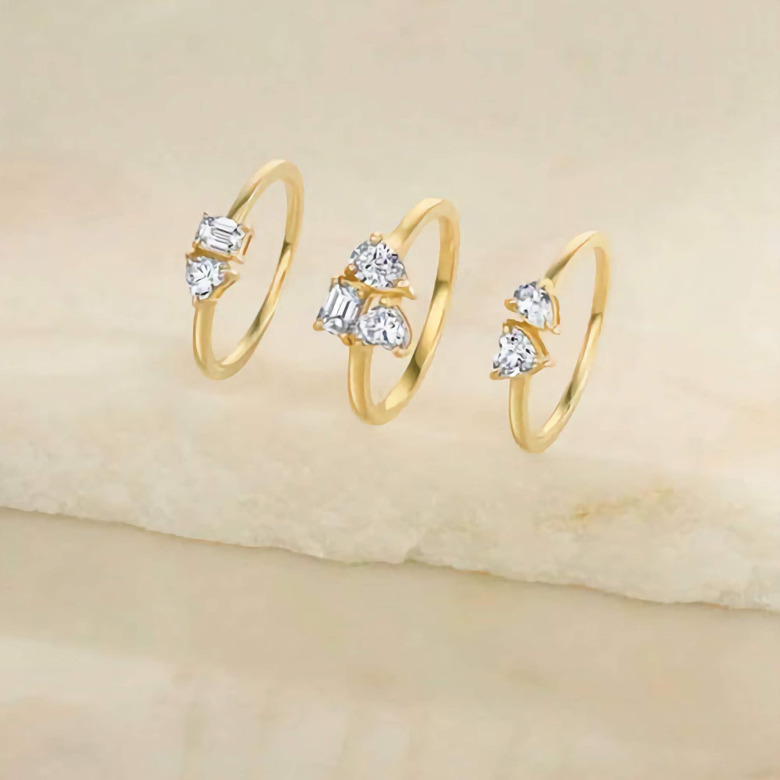 925 Silver Simple 3 Stone Ring - Image 3