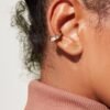 925 Silver Simple Cuff Earrings