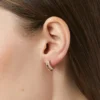 925 Silver Simple Hoops - Image 2