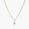 925 Silver Simple Pear Diamond Necklace - Image 6