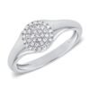 925 Silver Simple Round Signet Ring - Image 2