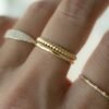Versatile silver band for layering or solo wear