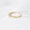 Small baguette ring with polished 925 sterling silver finish