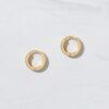 Chunky hoop earrings with 5.5mm thickness