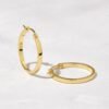 925 Sterling Silver hoop earrings available in 8mm, 13mm and 18mm