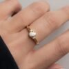 925 Silver Small Oval Opal Ring - Image 6