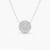 925 Silver Solitaire Diamond Necklace - Image 6