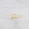 925 Silver solitaire ring in thick gold plating