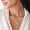 925 Silver Sparkle Disc Diamond Initial Necklace featuring a CZ diamond initial design