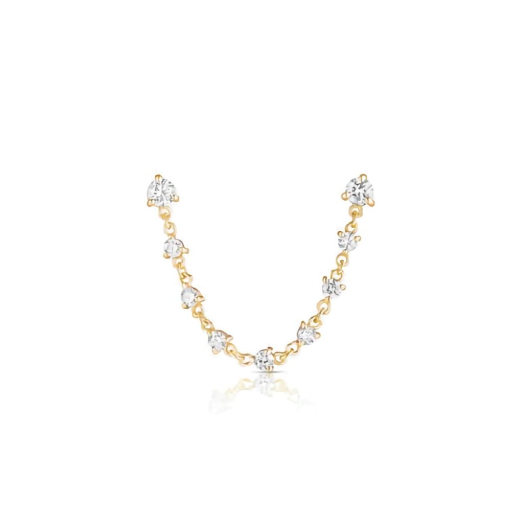 925 Silver Sparkler Double Earring