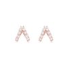 925 Silver Sparkler Split Huggies featuring Premium CZ Diamond stones