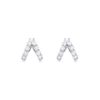 925 Silver Sparkler Split Huggies in 925 Sterling Silver with thick gold plating