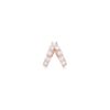 925 Silver Sparkler Split Huggies with open dual-bar design