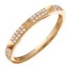 925 Silver Spike Diamond Ring with sharp angular spike accents