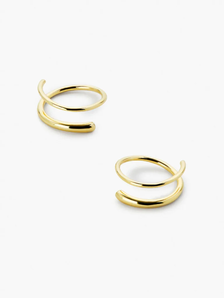 925 Silver Spiral Hoops