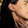 925 Silver Split Ear Cuff with smooth ring-style profile