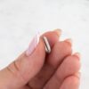 925 Silver Square Huggies Earring - Image 5