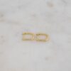 925 Silver Square Huggies Earring - Image 9