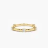 Stackable ring with premium CZ diamond stones