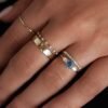 925 Silver Stacking Diamond Ring - Image 10
