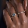 925 Silver Stacking Diamond Ring - Image 6