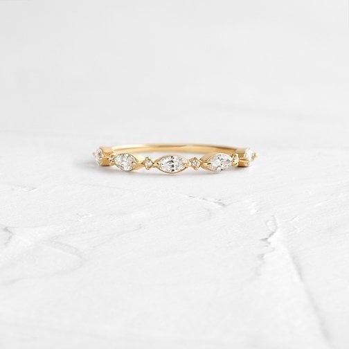 925 Silver Stacking Ring Diamond Ring