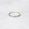 Textured stacking ring in 925 sterling silver