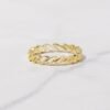 925 Silver stacking wave ring with a slim 3mm band