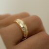 Celestial dome ring with premium CZ diamond sparkle