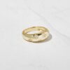 925 Sterling Silver ring with thick gold plating