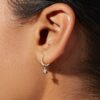 925 Silver Star Drop Earrings with delicate celestial star drops