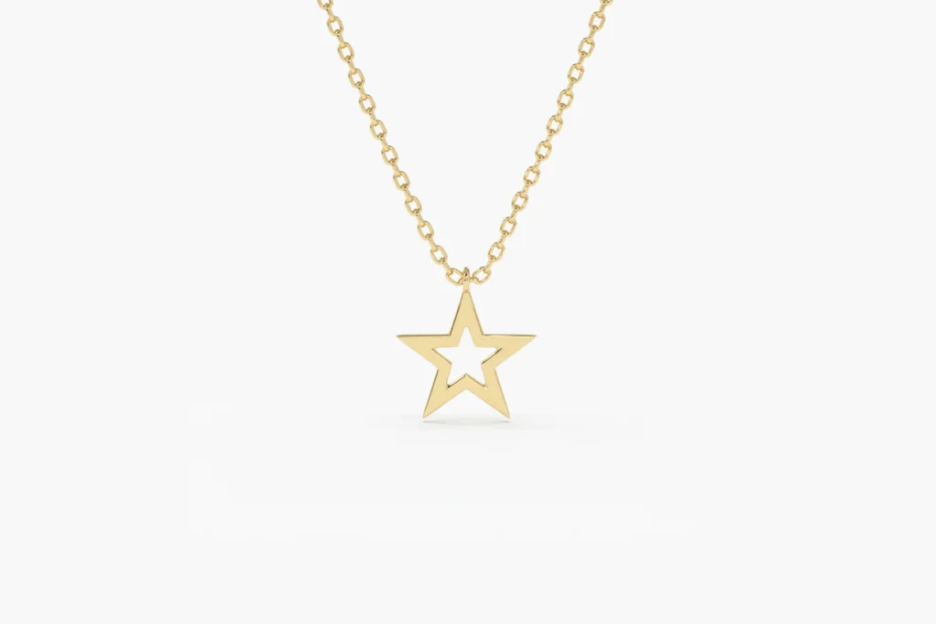 925 Silver Star Necklace