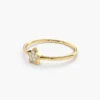 925 Silver Star Shaped Diamond Ring - Image 3