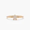 925 Silver Star Shaped Diamond Ring - Image 4