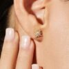 925 Silver Star Stud Earrings with star-shaped design