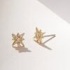 925 Silver Star Stud Earrings with delicate star detail