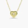 925 Silver Starburst Heart Necklace - Image 4
