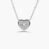 925 Silver Starburst Heart Necklace - Image 5